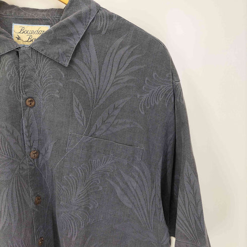 Boundary Bay シルク100 アロハシャツ メンズ import:L