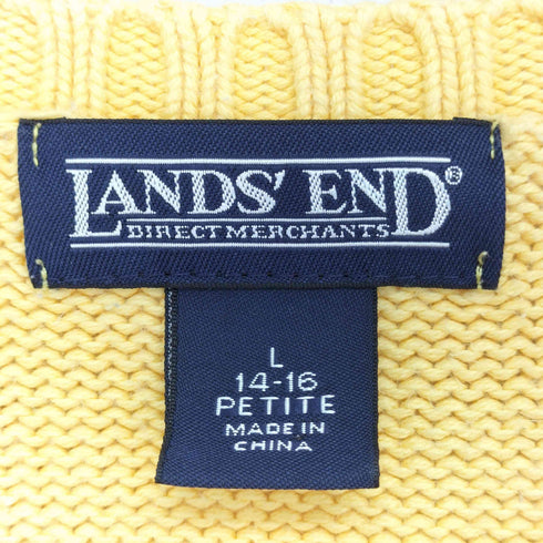 ランズエンド LANDS END コットン ニットセーター メンズ import:L