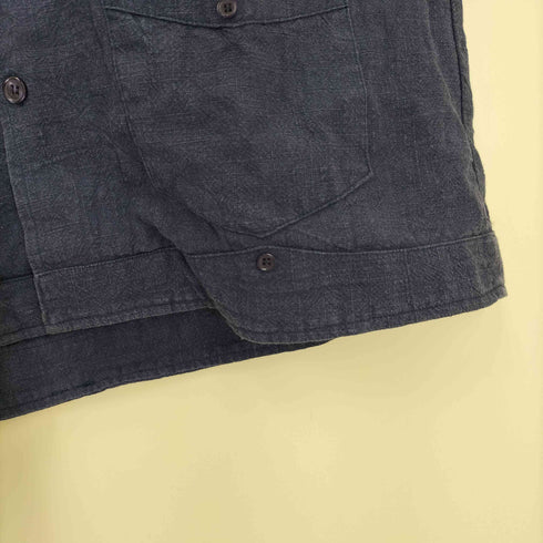 テンプテーション Temptation リネン コットン S/S オープンカラー シャツ メンズ JPN:M