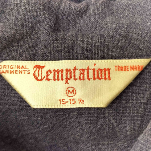 テンプテーション Temptation リネン コットン S/S オープンカラー シャツ メンズ JPN:M