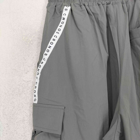 CRONOS クロノス ナイロン サイドポケット付き ワイドパンツ sports レディース M