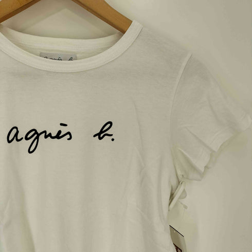 アニエスベー agnes b. PARIS ロゴプリント クルーネック 半袖Tシャツ レディース T1