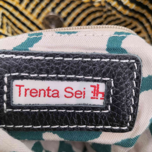 TRENTA SEI ジオメトリー柄 テープバッグ ハンドバッグ レディース