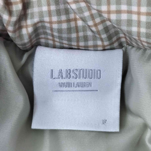 L.A.B STUDIO 裾ドローコード チェック 中綿ジャケット メンズ FREE