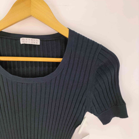 バーニーズニューヨーク BARNEYS NEWYORK コットン100 リブニット レディース