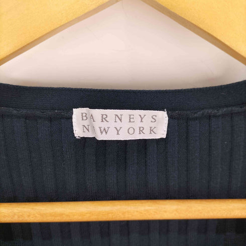 バーニーズニューヨーク BARNEYS NEWYORK コットン100 リブニット レディース