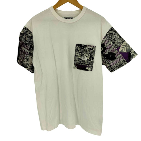 ノースフェイスパープルレーベル THE NORTH FACE PURPLE LABEL Flower Printed Field Tee フラワープリントフィールドTシャツ メンズ JPN:M