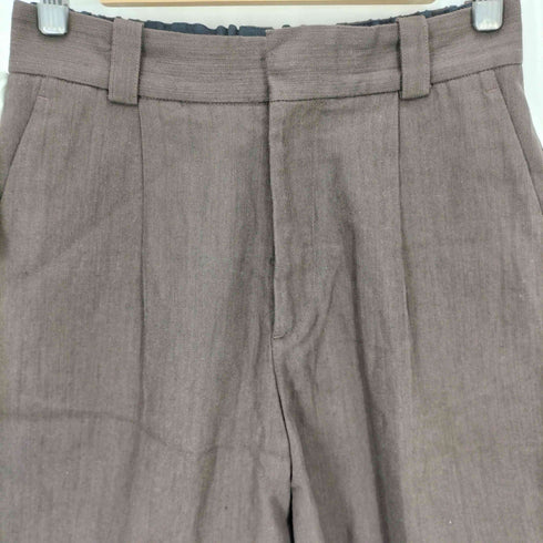 エイチアンドエム H&M 26SS ATELIER コットンリネン タック ハーフパンツ メンズ US:30-31