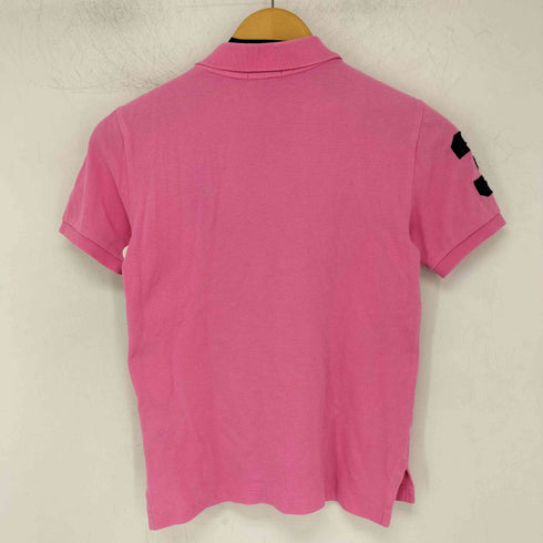 ポロラルフローレン POLO RALPH LAUREN ビッグポニー ナンバリング 鹿の子 半袖ポロシャツ レディース import:S