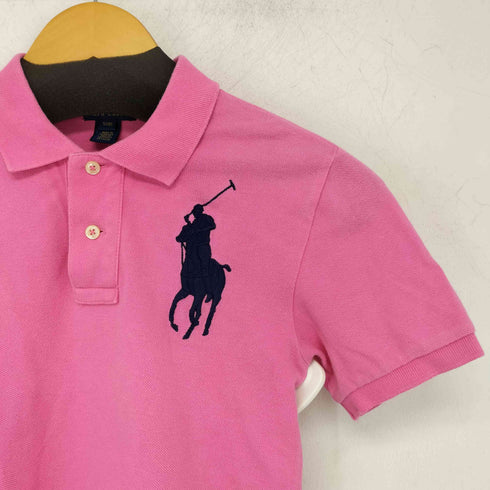 ポロラルフローレン POLO RALPH LAUREN ビッグポニー ナンバリング 鹿の子 半袖ポロシャツ レディース import:S