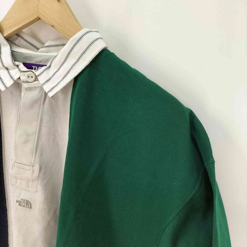 ノースフェイスパープルレーベル THE NORTH FACE PURPLE LABEL H/S BIG RUGBY SHIRT ビッグラグビーシャツ メンズ JPN:XL
