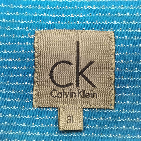 シーケーカルバンクライン ck Calvin Klein ドット柄 半袖 ポロシャツ メンズ 3L