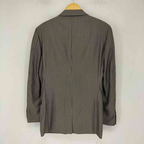 シーケーカルバンクライン ck Calvin Klein ストライプ柄 シルク混 2B テーラードジャケット スラックスパンツ スーツセットアップ メンズ ジャケット36/パンツ31