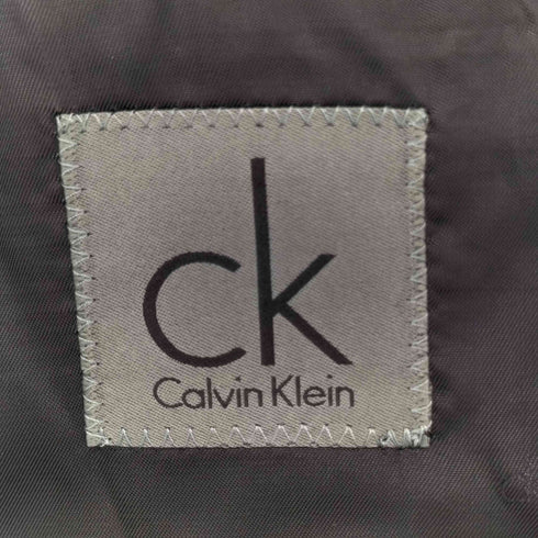 シーケーカルバンクライン ck Calvin Klein ストライプ柄 シルク混 2B テーラードジャケット スラックスパンツ スーツセットアップ メンズ ジャケット36/パンツ31