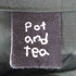 pot and tea ノーカラーロングワンピース無地 レディース