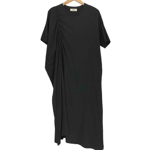 ズッカ ZUCCa 三つ編みシャーリング 半袖ワンピース レディース JPN:M