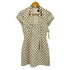 ザラ ZARA ポルカドット タイリボン ショート ドレス ワンピース レディース import:XS