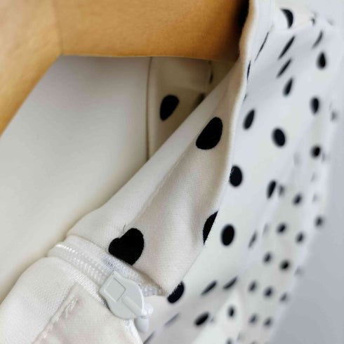 ザラ ZARA ポルカドット タイリボン ショート ドレス ワンピース レディース import:XS