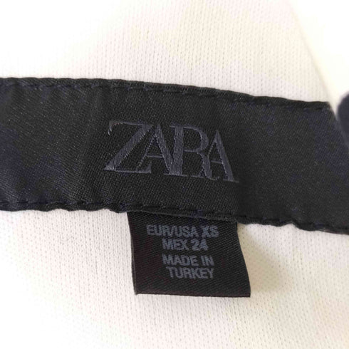 ザラ ZARA ポルカドット タイリボン ショート ドレス ワンピース レディース import:XS