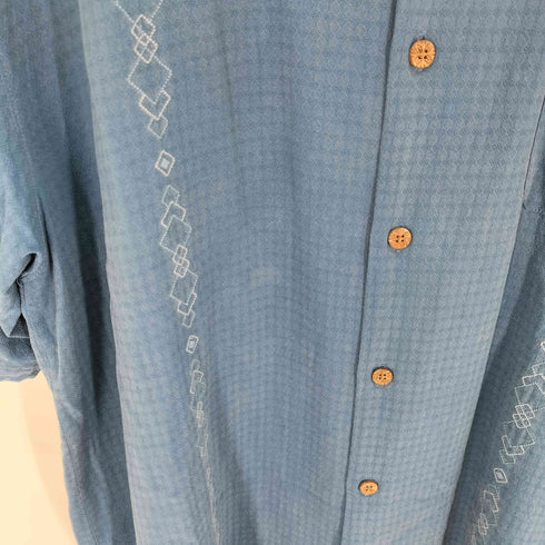 トミーバハマ Tommy Bahama シルク100 オープンカラー 開襟 シャツ メンズ import:XL