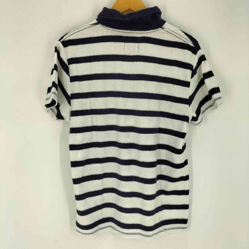 クイックシルバー Quiksilver パイル地 ショートスリーブ ボーダーポロシャツ メンズ JPN:M