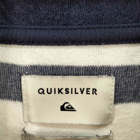 クイックシルバー Quiksilver パイル地 ショートスリーブ ボーダーポロシャツ メンズ JPN:M