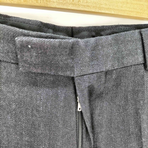 ボスヒューゴボス BOSS HUGO BOSS ウールラミー混紡 センタープレス ヘリンボーン スラックス メンズ FR:48-50