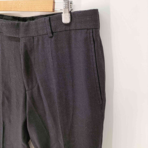 ボスヒューゴボス BOSS HUGO BOSS ウールラミー混紡 センタープレス ヘリンボーン スラックス メンズ FR:48-50