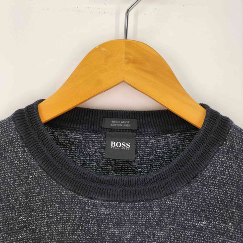 ボスヒューゴボス BOSS HUGO BOSS コットン×リネン クルーネックセーター メンズ import:L