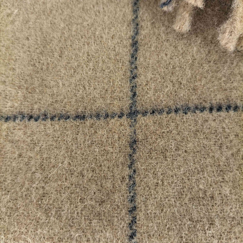 バーバリーズ BURBERRYS ロゴ刺繍 チェック柄 ウールブランケット レディース