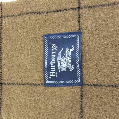 バーバリーズ BURBERRYS ロゴ刺繍 チェック柄 ウールブランケット レディース