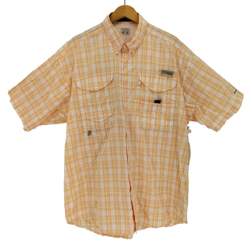コロンビア Columbia PFG SUPER BONEHEAD チェック柄 半袖フィッシングシャツ メンズ import:L