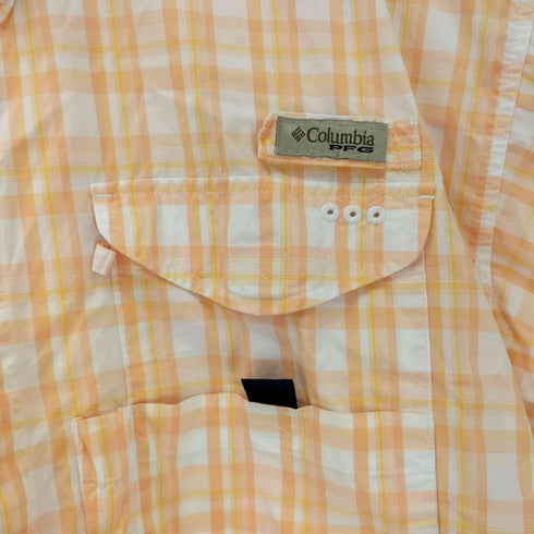 コロンビア Columbia PFG SUPER BONEHEAD チェック柄 半袖フィッシングシャツ メンズ import:L