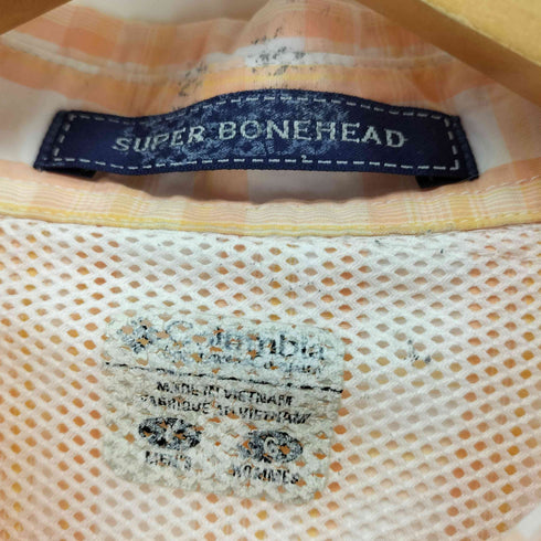 コロンビア Columbia PFG SUPER BONEHEAD チェック柄 半袖フィッシングシャツ メンズ import:L