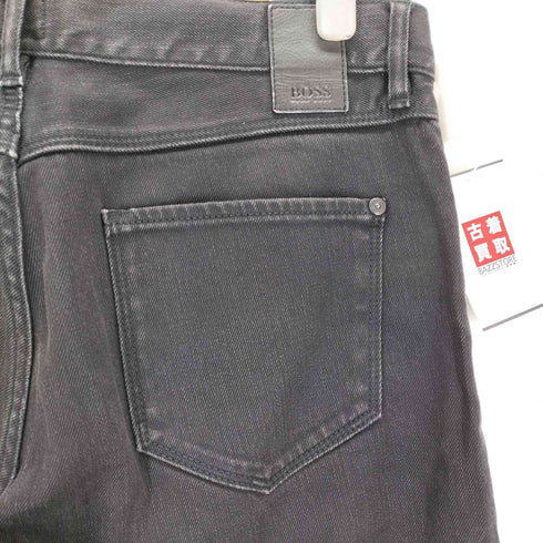 ボスヒューゴボス BOSS HUGO BOSS ストレッチブラックデニムパンツ メンズ 33/34