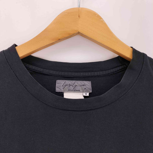 ヨウジヤマモトプールオム Yohji Yamamoto POUR HOMME 90s 丸文字タグ クルーネック 長袖Tシャツ メンズ