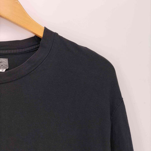 ヨウジヤマモトプールオム Yohji Yamamoto POUR HOMME 90s 丸文字タグ クルーネック 長袖Tシャツ メンズ