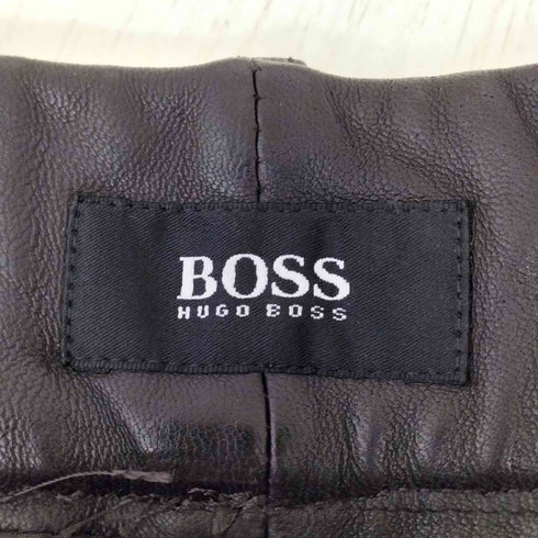 ボスヒューゴボス BOSS HUGO BOSS lamb leather リアルレザーパンツ メンズ EUR:51-52