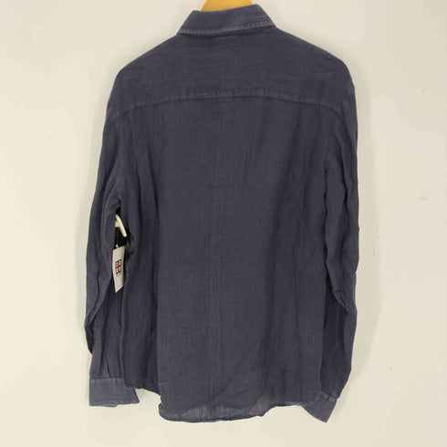 ディーアンドジードルチェアンドガッバーナ D&G DOLCE&GABBANA MADE IN ITALY リネン100% 長袖シャツ メンズ 34/48
