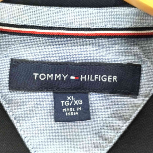 トミーヒルフィガー TOMMY HILFIGER ロゴ刺繍 半袖 ポロシャツ メンズ import:XL