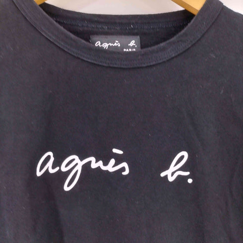 アニエスベー agnes b. PARIS ロゴプリント クルーネックTシャツ レディース JPN:2