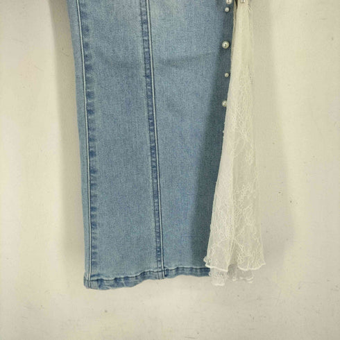 マジェスティックレゴン MAJESTIC LEGON パール×レーススリットデニム レディース JPN:M