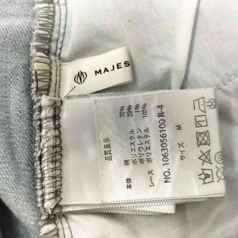 マジェスティックレゴン MAJESTIC LEGON パール×レーススリットデニム レディース JPN:M