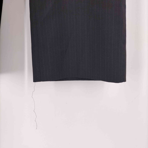 プラダ PRADA MADE IN ITALY ビジュー装飾 ストライプスラックス レディース 38