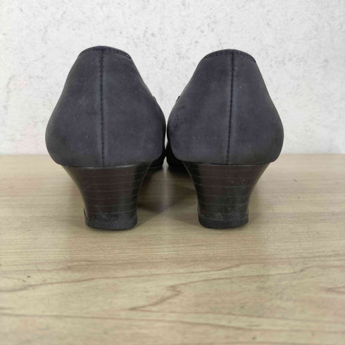 サルヴァトーレフェラガモ Salvatore Ferragamo スエード ゴールドホース パンプス レディース 6 1/2