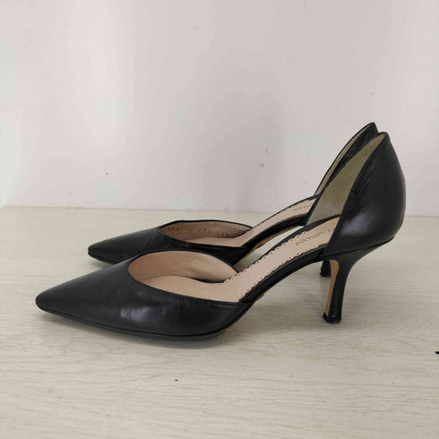 ジョルジオアルマーニ Giorgio Armani MADE IN ITALY ポインテッドトゥ レザー ヒールパンプス レディース 34 1/2