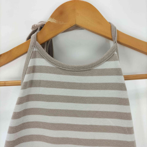 アニエスベー agnes b. PARIS ホルターネック ボーダー カットソー レディース