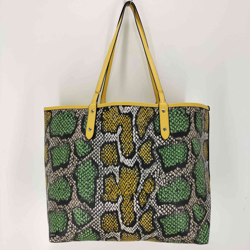 コーチ COACH パイソン柄 リバーシブル レザートートバッグ レディース