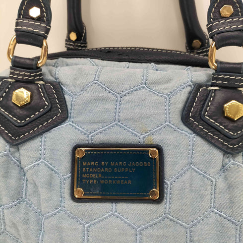 マークバイマークジェイコブス Marc by Marc Jacobs ハニカムステッチ デニム ハンドバッグ レディース