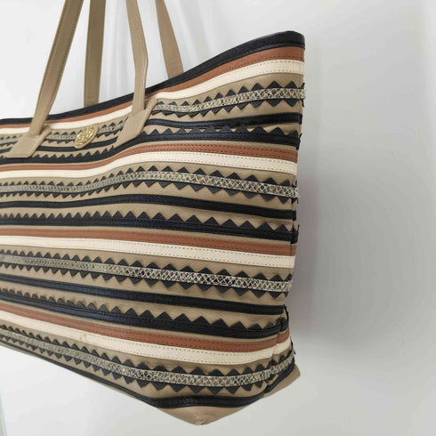 トリーバーチ TORY BURCH ジグザグ レザートートバッグ レディース